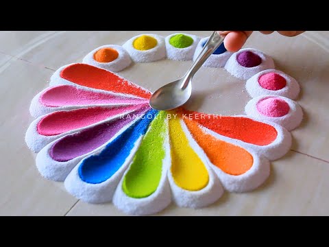 Simple ganesh chaturthi rangoli design l Rangoli for ganesh chaturthi l ganpati rangoli muggulu