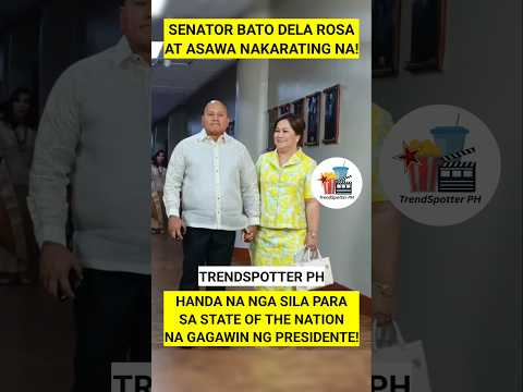 BATO DELA ROSA AT ASAWA NASA SENADO NA 👊💚 #batodelarosa #viralshorts