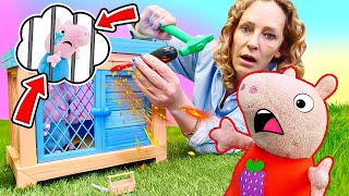 Schorsch ist eingesperrt! Peppa Wutz und Nicole starten eine Rettungsaktion!