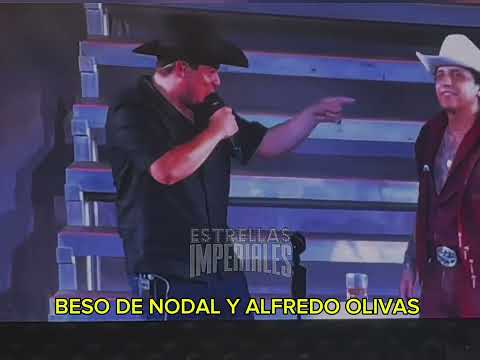 Nodal y Alfredito Olivas se dan UN BESO 😱💯🔥🎵 #nodal #alfredoolivas