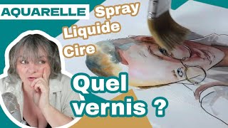 Avec quoi protéger tes aquarelles ? Test de 4 vernis différents et démo.