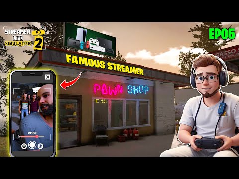 I BECAME A FAMOUS STREAMER IN THE CITY & PAWNSHOP UPDATE Streamer Life Simulator 2 #5