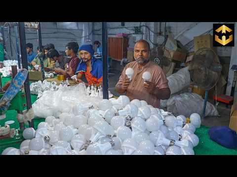 How to Manufacturing LED Light Bulb in Factory Process | Amazing Factory Mass Production