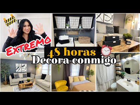 MIRAME DECORAR COMPLETAMENTE MI DEPARTAMENTO EN MENOS DE 48 HORAS! 😱🔥