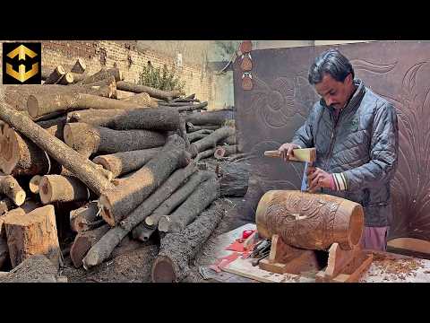 How Talented Man Making a Wooden MUSICAL DRUM (Dholki) | Amazing Traditional INDIAN Dholak