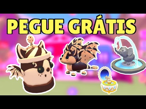 COMO PEGAR GRÁTIS NOVOS ITENS POTE DE BATDRAGON DE CHOCOLATE  E MUITO MAIS  adopt me roblox