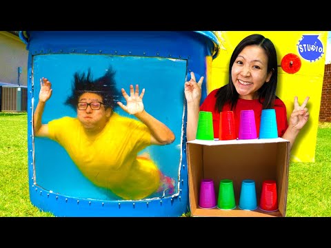 Cup Matching Challenge! LOSER gets DUNKED!