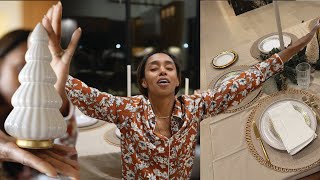 WHY AM I STILL SHOPPING?  SETTING UP MY ELEGANT CHRISTMAS DINNER | VLOGMAS DAY 20