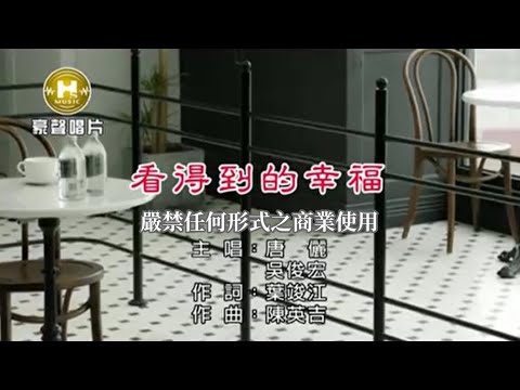 唐儷vs吳俊宏-看得到的幸福【KTV導唱字幕】