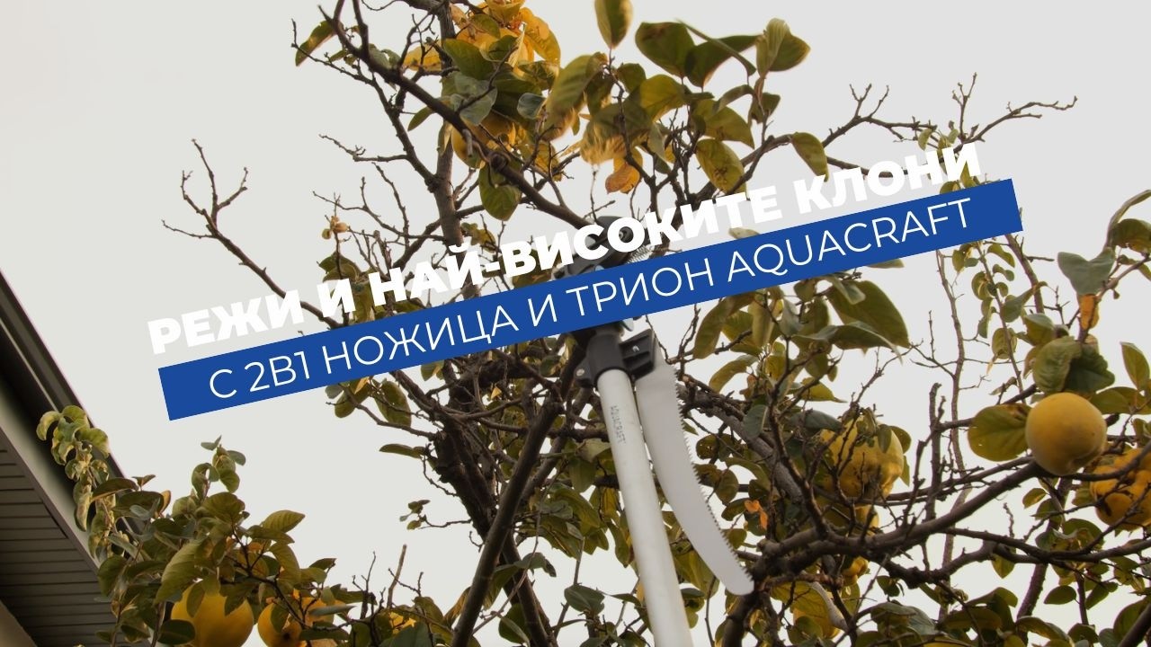 Универсална ножица и трион за високо рязане на клони Aquacraft