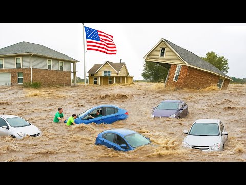 CHAOS in Texas! Terrifying Flash Floods Turn Streets to Rivers – Cars Swept Away, Homes Underwater