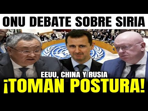 ¡Urgente! EEUU, Rusia y China DEBATEN la situación de SIRIA en el consejo de seguridad de la ONU