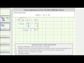 Solving Linear Equations and Operations