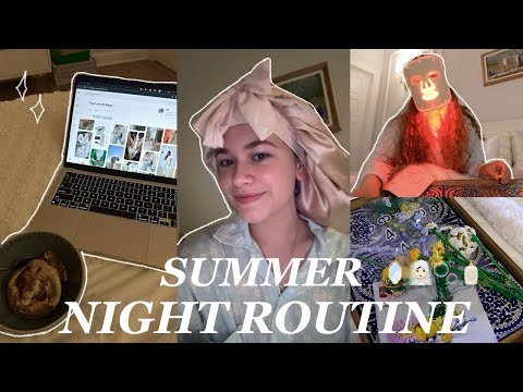 MY SUMMER NIGHT ROUTINE 🌼💕