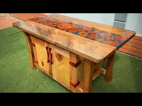 Most Unique Table Design Ideas // The Ultimate Woodworking Skills Of A Carpenter With A Tree Trunk