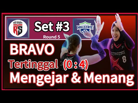 Set ke 3 Tertinggal (0 : 4) Red Sparks Mengejar & Menang #mega #redsparks
