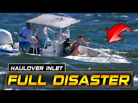 BOAT GOES UNDER — SECONDS FROM SINKING AT HAULOVER INLET | BOAT ZONE