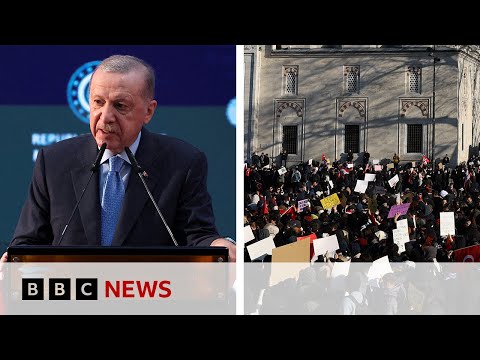 Erdogan condemns protests over mayor’s detention | BBC News