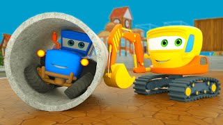 🏁 3D Car Adventures & Crazy Races! 🚜🚓🔥 | Motorville - 3D Cars Cartoon