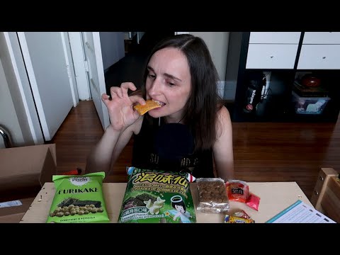 Eating Taiwanese Snacks! ~ Eat Some Snacks With Me ~ ASMR Best Snackbox I've had?