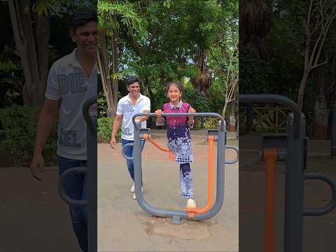 Father & Daughter Funny Moment Exercise 😄 🤣 #shorts