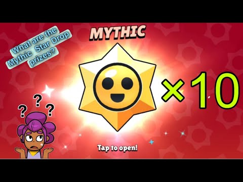 10 Mythic Star Drop 🟥 | Pins | Brawlers| Skins #brawlstars