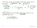 Density and Specific Gravity Concepts