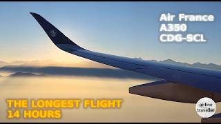 Air France A350-900 | Paris ✈️ Santiago de Chile | Safety, Takeoff, Inflight Thunderstorm & Landing