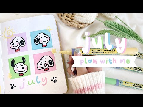 🌈 plan with me // july 2025 bullet journal setup ft. arrtx