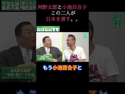 河野太郎と小池百合子　この二人が日本を潰す。。 #佐藤尊徳 #政経電論 #政経電論