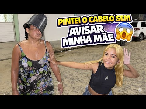 PINTEI O CABELO ESCONDIDO da minha mãe… DEU RUIM 😱