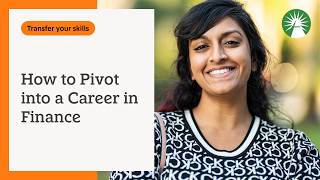 How to pivot into a career in finance
