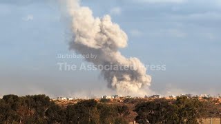 Tanks and smoke seen at Israeli-Gaza border