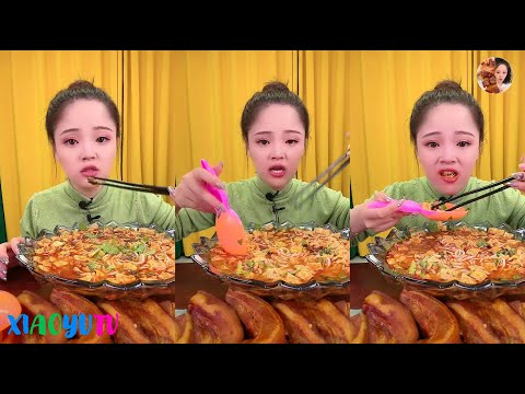 【Xiaoyu Mukbang】XIAOYU EATING SHOW。MUKBANG SATISFYING。Mukbang Chinese。N02。250222。9