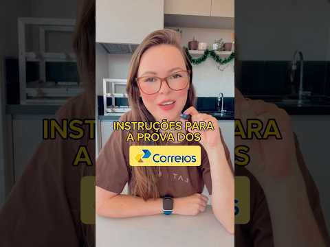 Instruções para a prova dos Correios!📬📝Liberei simulados com desconto no link da bio!Corre lá! 🏃🏻‍♀️