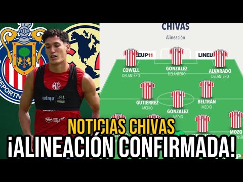 🚨¡ALINEACIÓN CONFIRMADA vs AMÉRICA! ¿CHIQUETE LISTO? ¡NUEVO UNIFORME! 🚨NOTICIAS CHIVAS