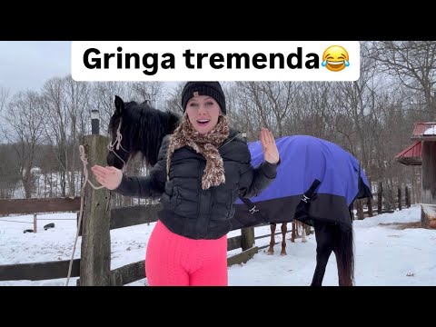 MONTANDO 3 CABALLOS EN EL GRAN FRÍO!🥶 es mala idea quizás😂