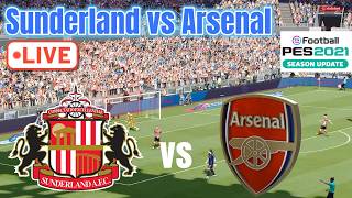 🔴Premier League 2026/27 | Sunderland vs Arsenal | Pes football 2021 Gameplay version manual controls