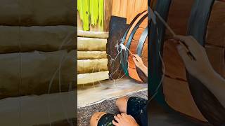 Painting a landscape mural #art #mural #painitng