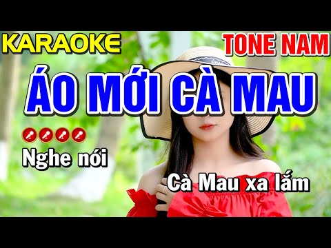 ✔ ÁO MỚI CÀ MAU Karaoke Tone Nam ( Phối Hay ) | Bến Tình Karaoke