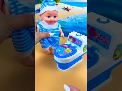 Satisfying With Unboxing Miniature Boy and Cleaning Set Toys, ASMR Videos #40 #toys #shorts #syasmr