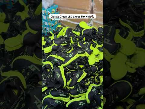 Classic Green LED Shoes For Kids #youtubeshortsindia #ytshortsindia #shoesfashion #shoemaking