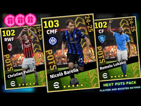 Upcoming Monday Confirmed Pots Italian League Pack In eFootball 2025 | Players & Boosted Ratings 🔥