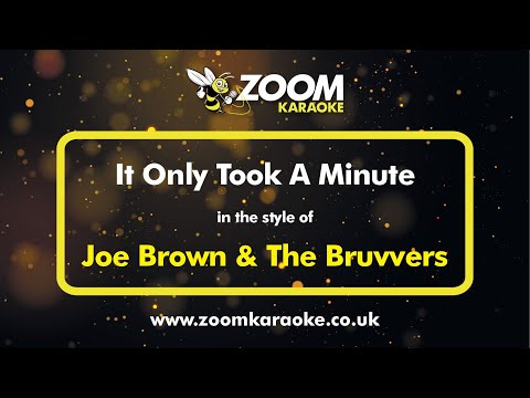 Joe Brown & The Bruvvers – It Only Took A Minute – Karaoke Version from Zoom Karaoke