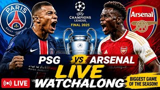 Arsenal vs PSG LIVE ⚽ Champions League Final Watchalong | History on the Line!