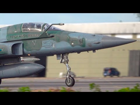 Legend in the Skies: F-5 Jets Taking Off from Natal Air Force Base, Brazil