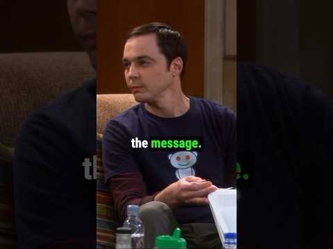 Sheldon - The message | TBBT S05E16 #shorts