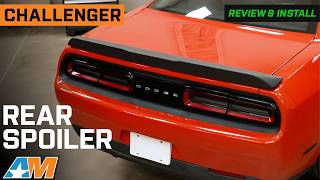 2015-2023 Challenger R/T Scat Pack Style Rear Spoiler Review & Install