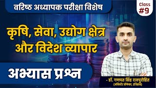 कृषि, सेवा, उद्योग क्षेत्र और विदेश व्यापार | अभ्यास प्रश्न