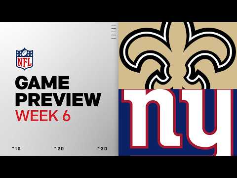 New Orleans Saints vs New York <strong>Giants</strong> | 2026 Week 6 <strong>Game</strong> Preview